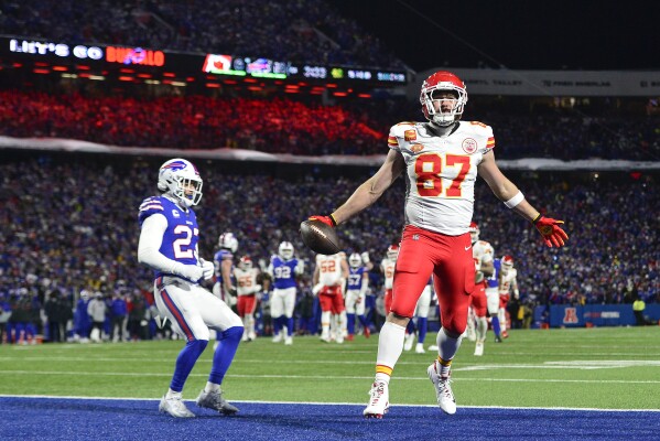 Chiefs v Bills Kelce scores twice Kansas City to face Baltimore